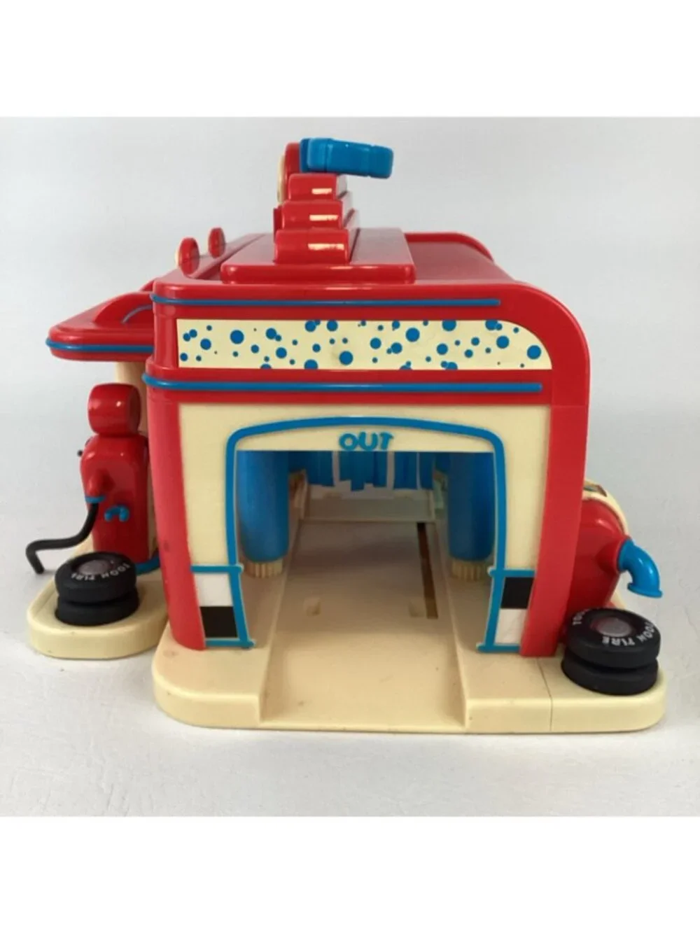 Disney Mickey Mouse Clubhouse Gas N Wash Portable Playset Roadster Racer Car Toy